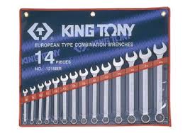 Bộ cờ lê vòng miệng 14 chi tiết hệ mét Kingtony 12214MR